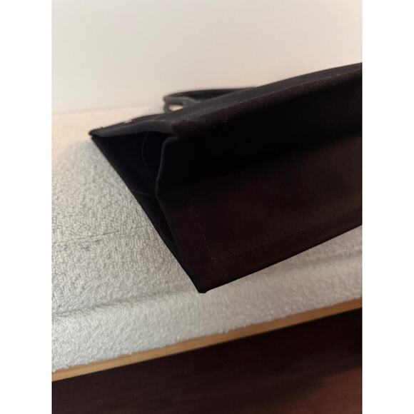 Saint Laurent Rive Gauche Large Black Canvas Tote Bag | 100% Leather Trim | NWT - Picture 5 of 7